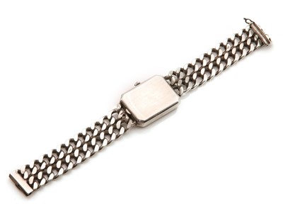 Lot 201 - A sterling silver Omega 'De Ville' mechanical bracelet watch, c.1970