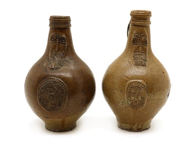 Lot 140 - Two Bellarmine stoneware jugs