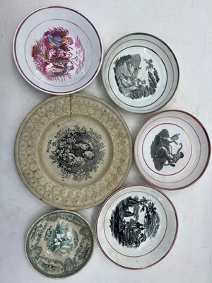 Lot 105 - A collection of christening and nursery china