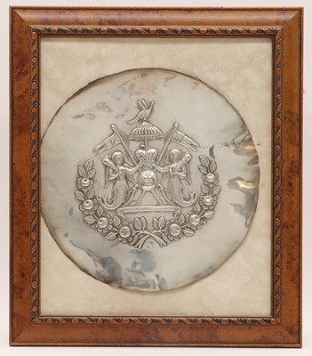 Lot 106 - A silver plaque