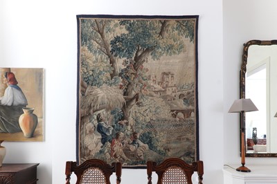 Lot 247 - An Aubusson tapestry panel