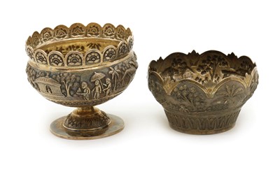 Lot 24 - Two Indian silver bowls