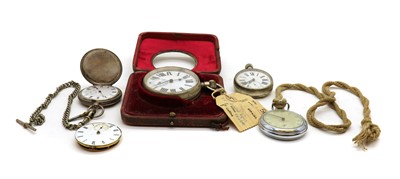 Lot 1412 - A Goliath silver plated pocket watch