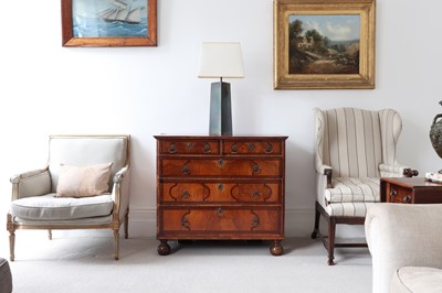 Lot 252 - A walnut chest of drawers