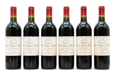 Lot 87 - Chateau Haut-Bages-Liberal, Pauillac, 1987 (6)