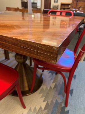 Lot 493 - A Jonathan Adler 'Caracas' extending dining table