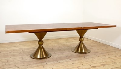 Lot 493 - A Jonathan Adler 'Caracas' extending dining table