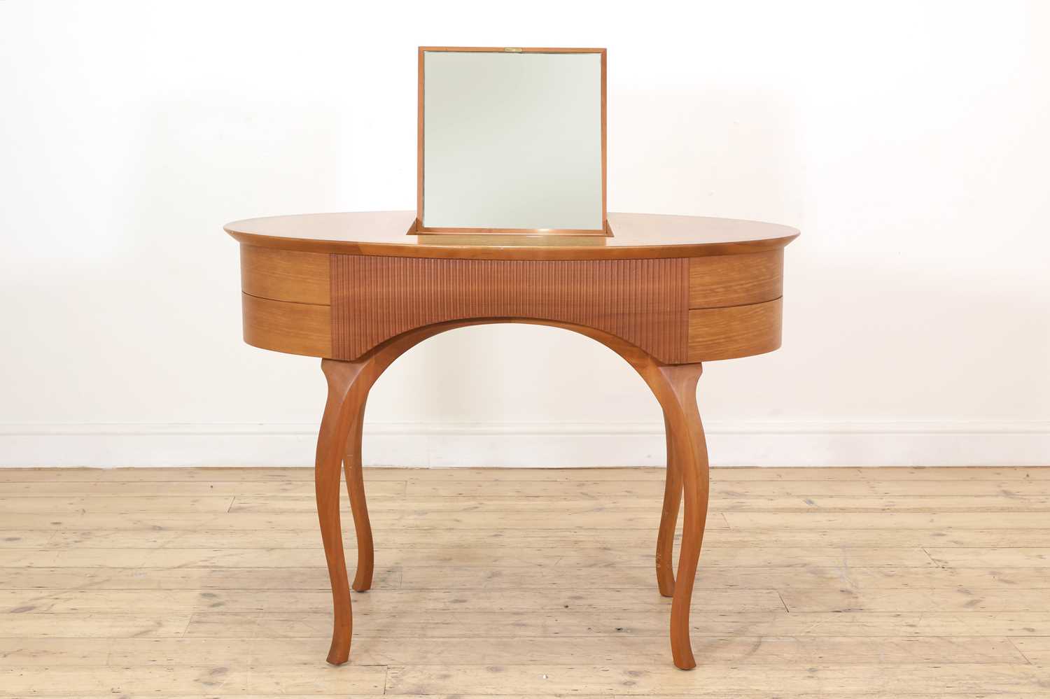 Lot 519 - A Ceccotti 'Arabella' walnut and cherrywood dressing table