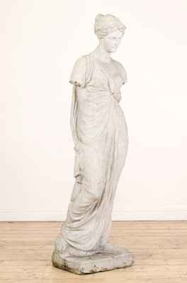 Lot 106 - A composition stone classical figure