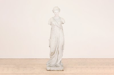 Lot 106 - A composition stone classical figure