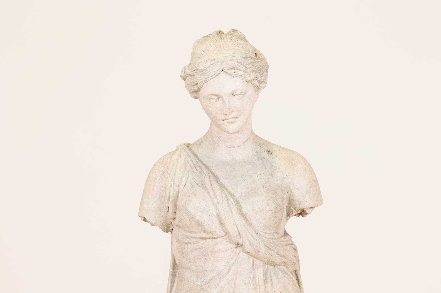 Lot 106 - A composition stone classical figure