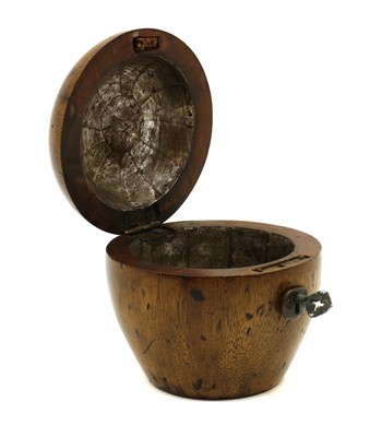 Lot 274 - A Georgian style walnut tea caddy