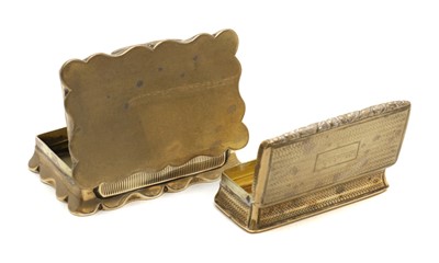 Lot 18 - A George IV silver snuff box