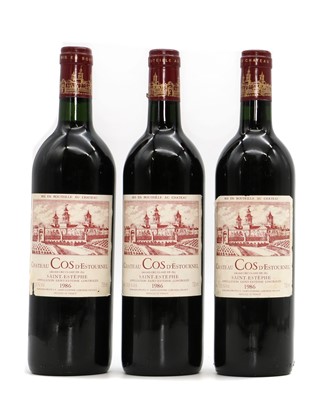 Lot 76 - Chateau Cos d'Estournel, Saint-Estephe, 1986 (3)