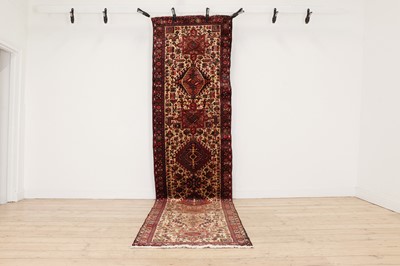 Lot 222 - A narrow Persian Heriz wool runner