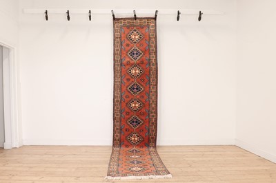 Lot 221 - A Persian wool runner