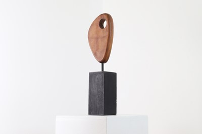 Lot 237 - A carved wooden form in the manner of Dame Barbara Hepworth