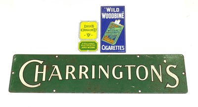 Lot 401 - A group of three contemporary enamel signs