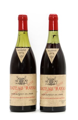 Lot 145 - Chateauneuf-du-Pape, Chateau Rayas Reserve, 1978 (2)