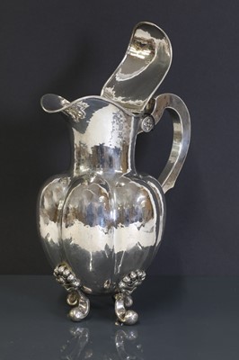 Lot 448 - A Norwegian silver coffee pot