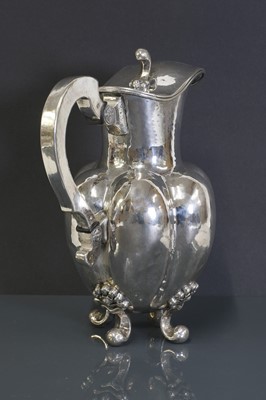 Lot 448 - A Norwegian silver coffee pot