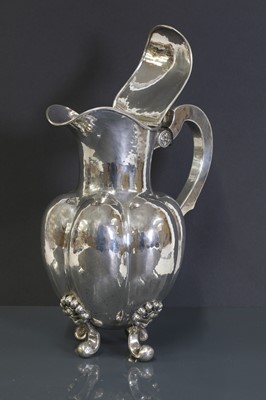 Lot 448 - A Norwegian silver coffee pot