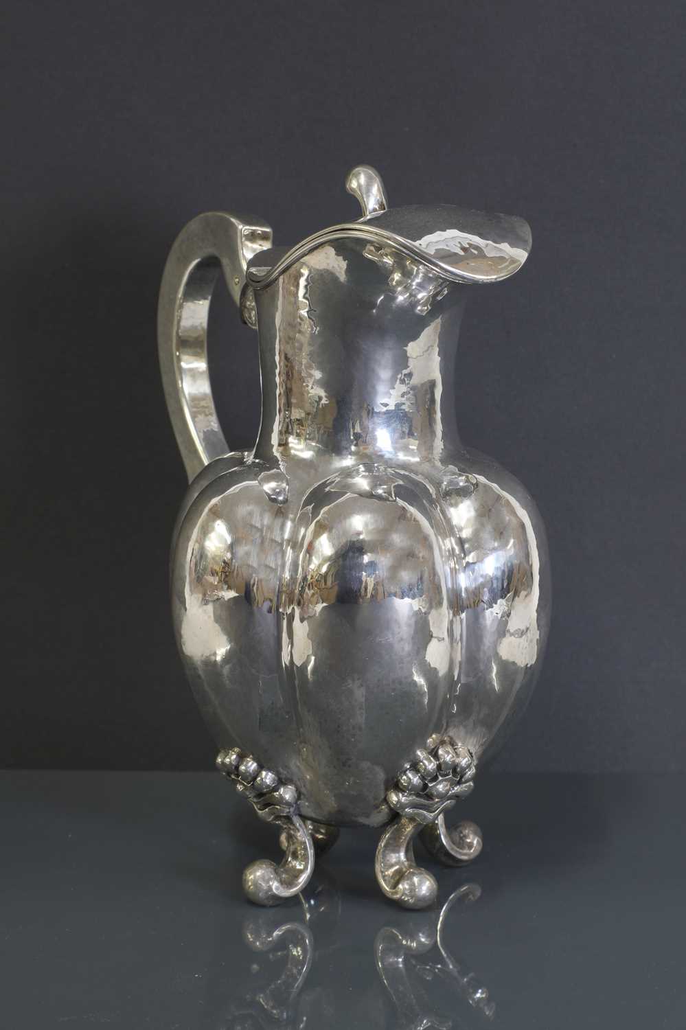 Lot 448 - A Norwegian silver coffee pot