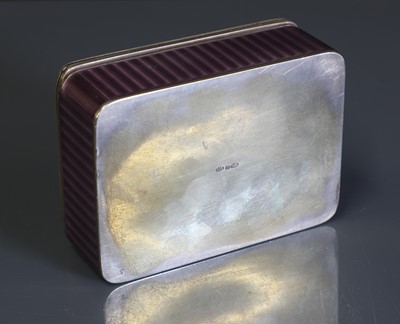 Lot 450 - A Norwegian enamelled silver box