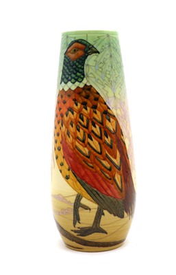 Lot 117 - A Dennis China Works 'Pheasant' vase