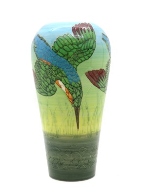 Lot 116 - A Dennis China Works 'Kingfisher' vase