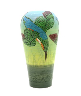 Lot 116 - A Dennis China Works 'Kingfisher' vase