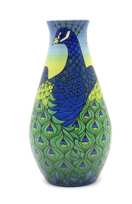 Lot 118 - A Dennis China Works 'Peacock' vase
