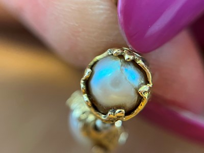 Lot 178 - An 18ct gold single row cultured pearl 'Wrapped' necklace, by Charles de Temple