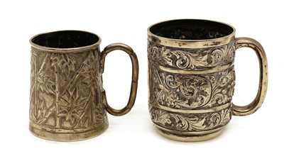 Lot 36 - A Victorian silver christening mug