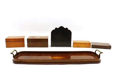 Lot 262 - An Edwardian inlay mahogany tray