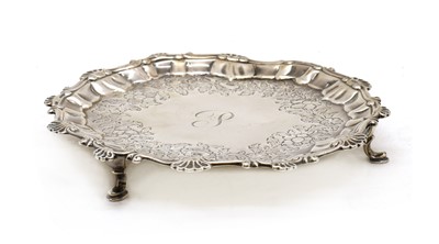 Lot 53 - An early George III silver salver