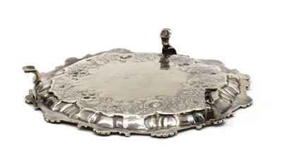 Lot 53 - An early George III silver salver
