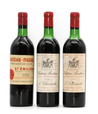 Lot 117 - Chateau Montrose, Saint-Emilion, 1970 (2) and Chateau Figeac, Saint-Emilion, 1970 (1)