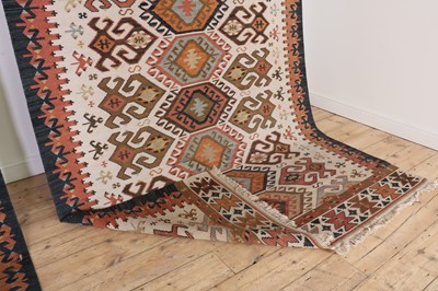 Lot 331 - A near pair of kilim rugs