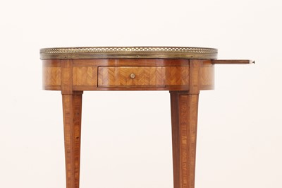 Lot 153 - A Louis XVI walnut bouillotte table