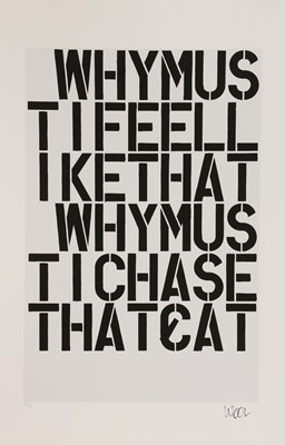 Lot 227 - Christopher Wool (American, b.1955)