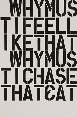 Lot 227 - Christopher Wool (American, b.1955)