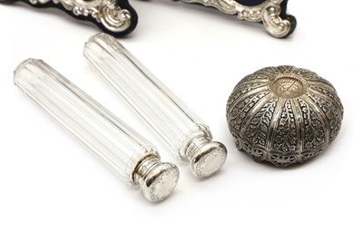 Lot 67 - A collection of silver and white metal items