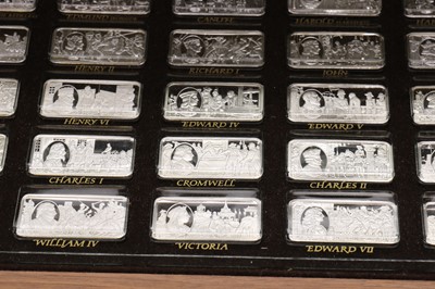 Lot 30 - A cased set of silver ingots