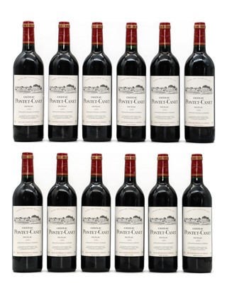 Lot 136 - Chateau Pontet-Canet, Pauillac, 1995 (12, OWC)