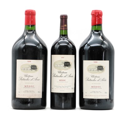 Lot 127 - Chateau Patache d'Aux, Medoc, 1999 (2 jeroboams, each in OWC) and 2000 (1, magnum)