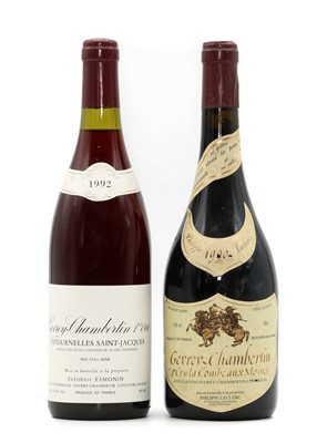 Lot 181 - Gevrey-Chambertin, 1er Cru la Combe aux Moines, Dom Philippe Leclerc, 1990 (1) and one various other