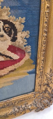 Lot 293 - A Victorian embroidered picture