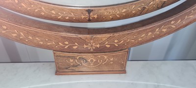 Lot 417 - A 19th century rosewood and inlaid wash stand