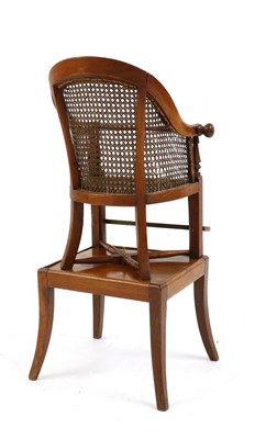 Lot 373 - A Victorian mahogany  and bergere child's chair